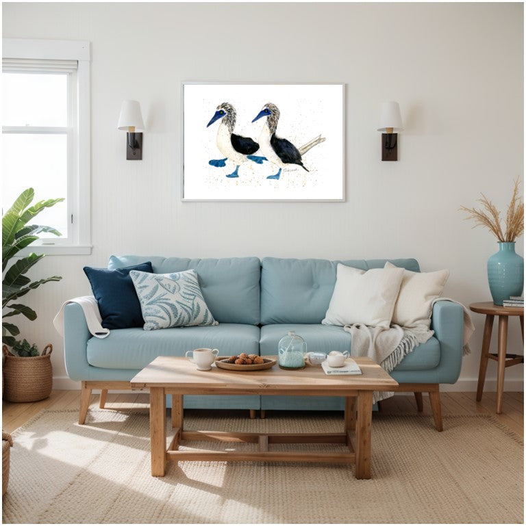 Blue-Footed Boobies Print