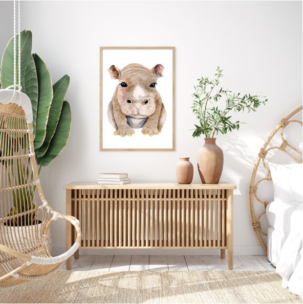 Hippo Baby Print