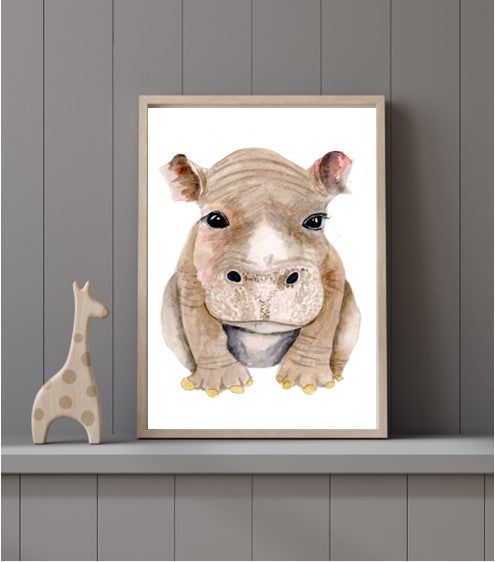 Hippo Baby Print