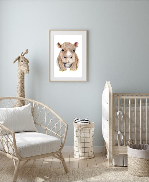 Hippo Baby Print