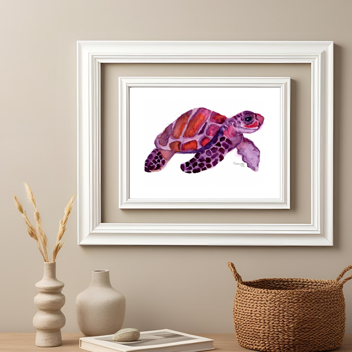 Turtle Purple & Pink Print