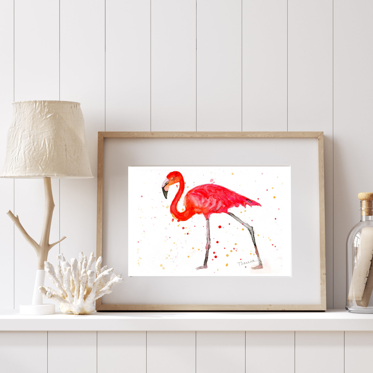 Flamingo Print