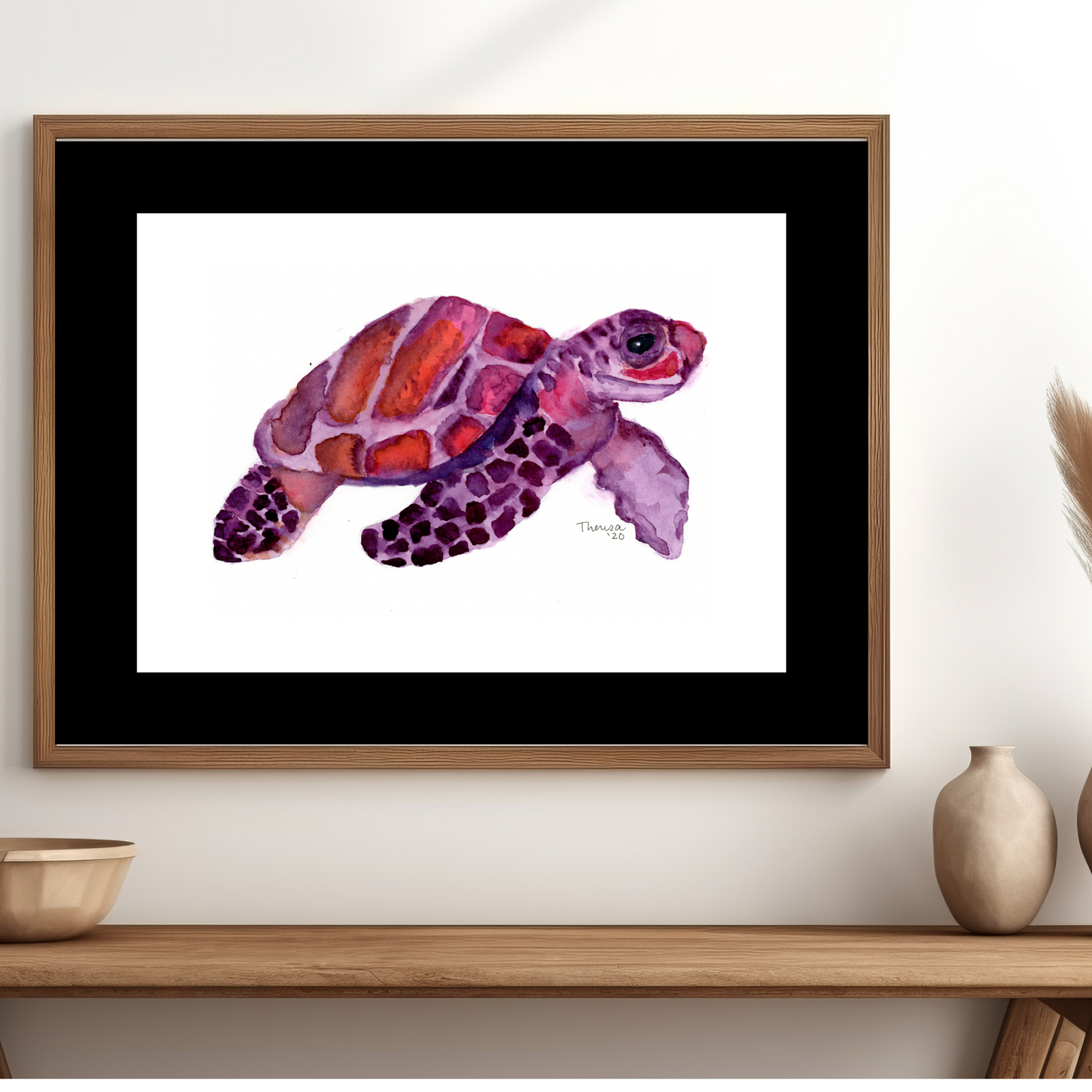 Turtle Purple & Pink Print