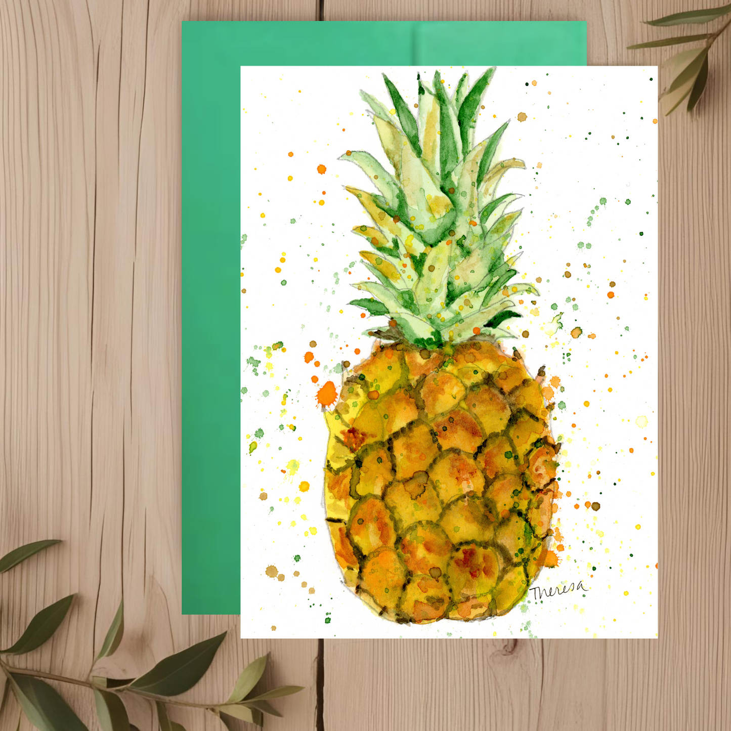 Pineapple Note Card