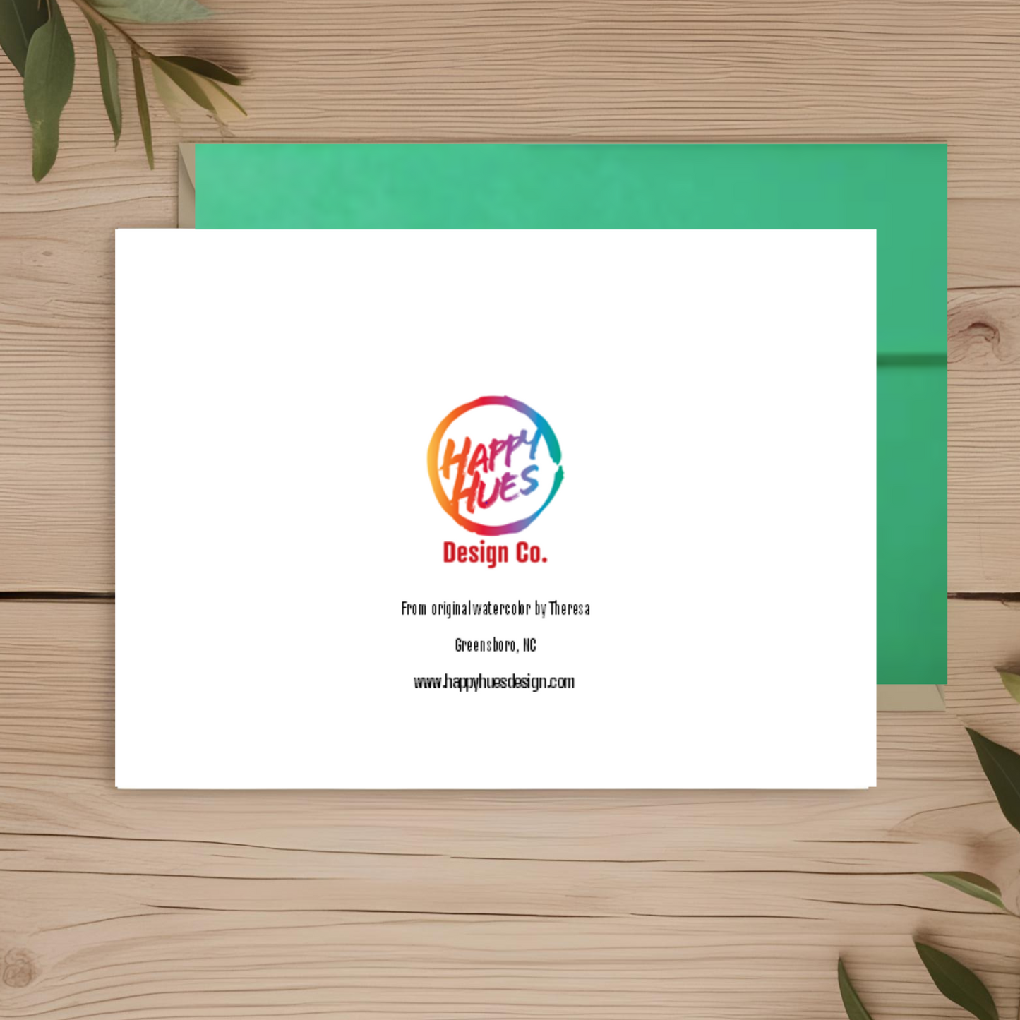 Butterfly Multi-colored Note Card