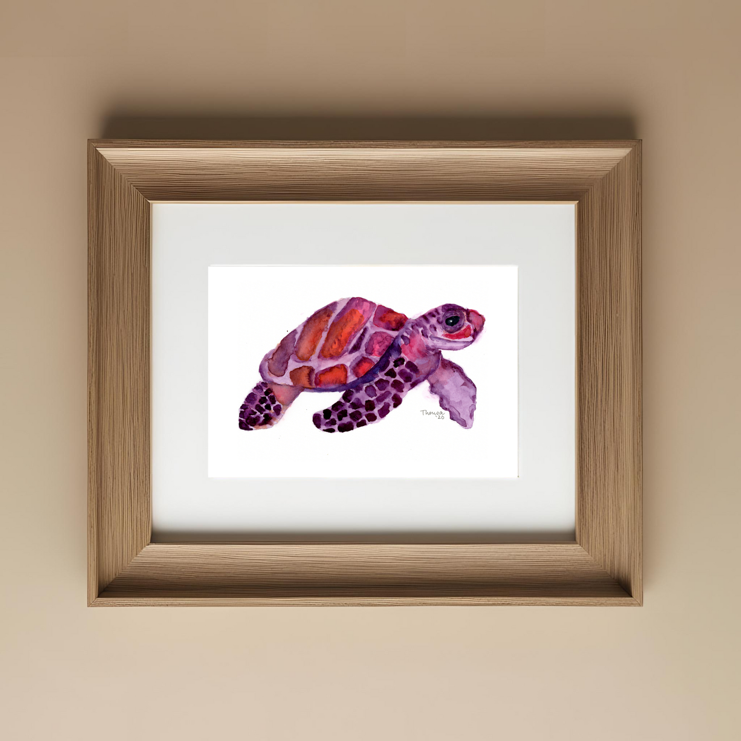 Turtle Purple & Pink Print