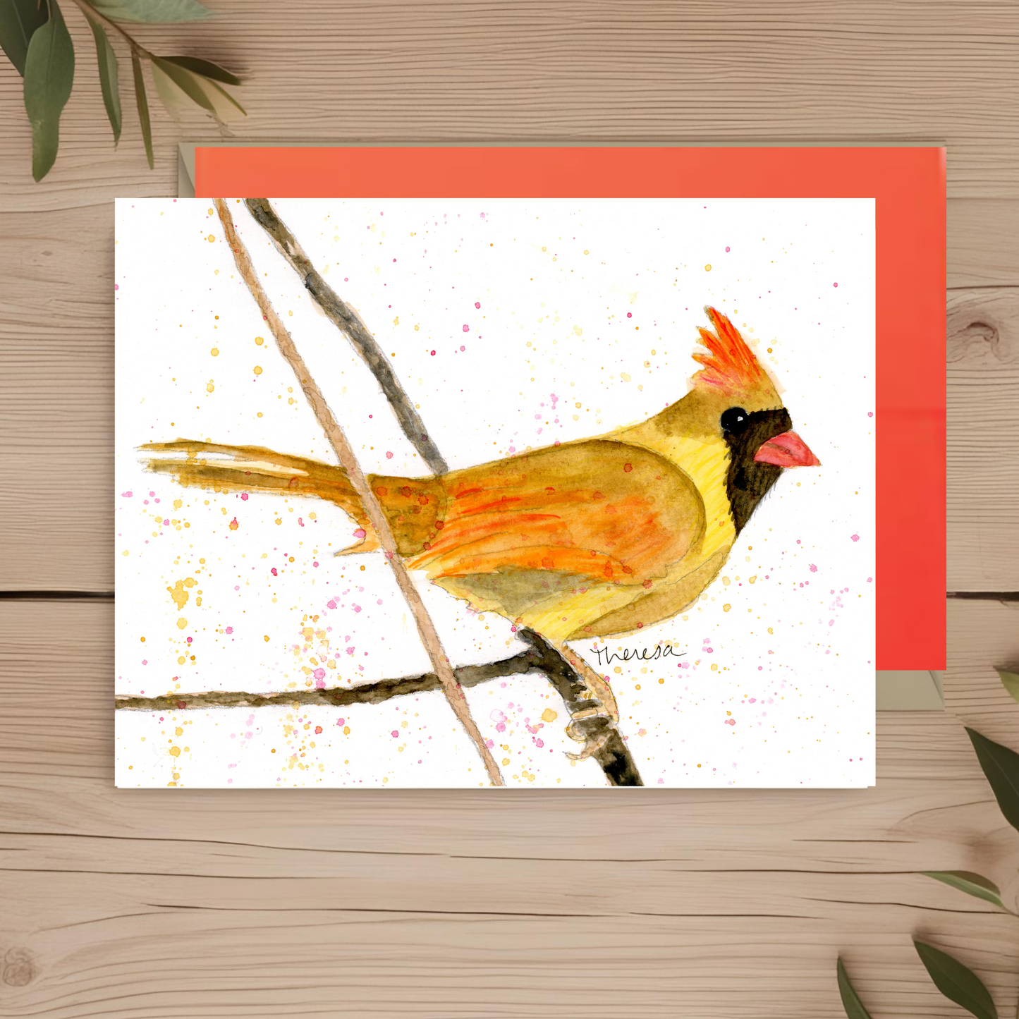 Cardinal female Note Card