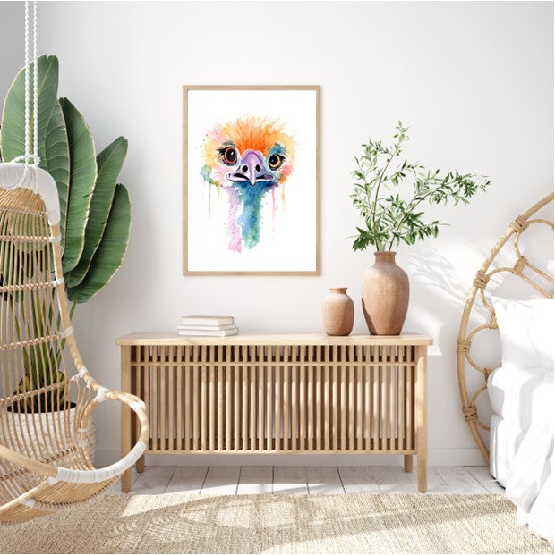 Ostrich 2 Print