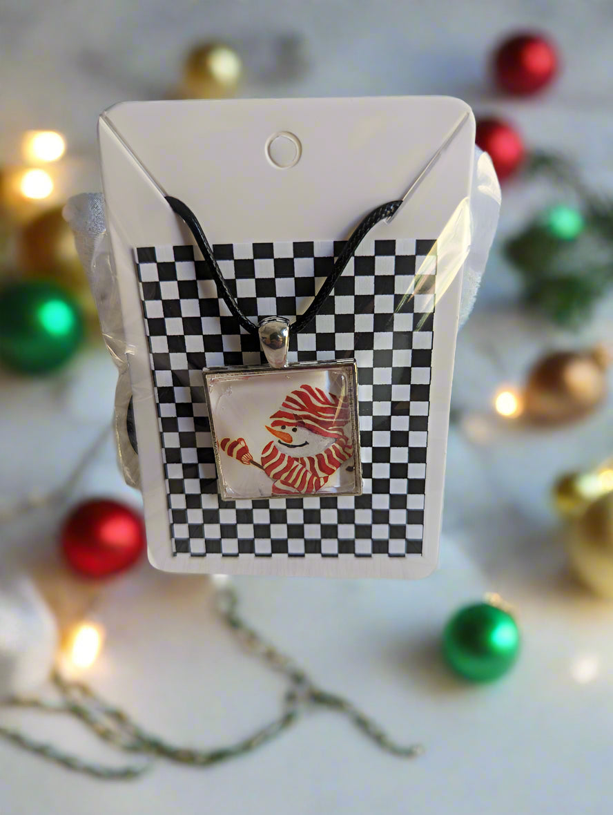 Snowman pendant