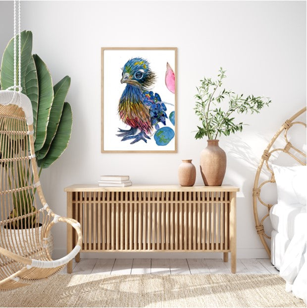 Peacock Baby Print
