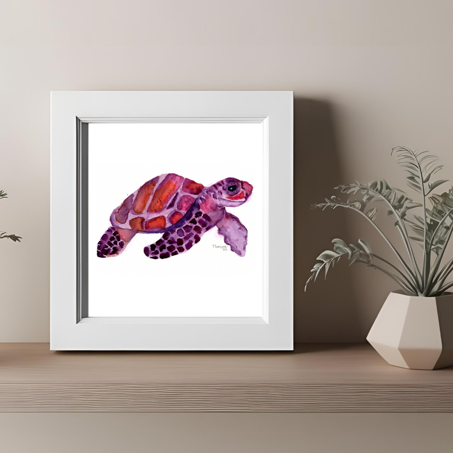 Turtle Purple & Pink Print