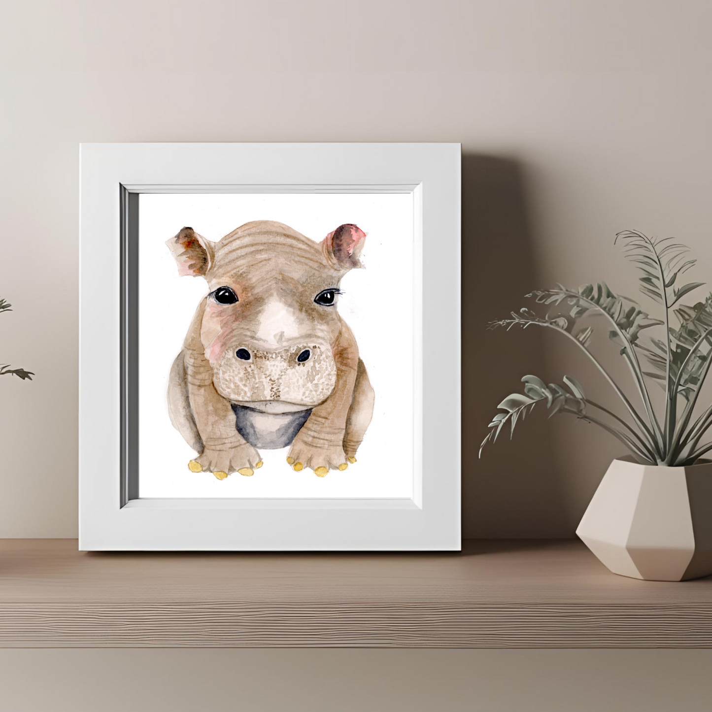 Hippo Baby Print