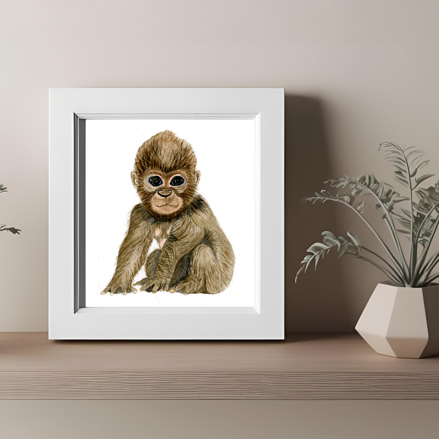 Gorilla Baby Print