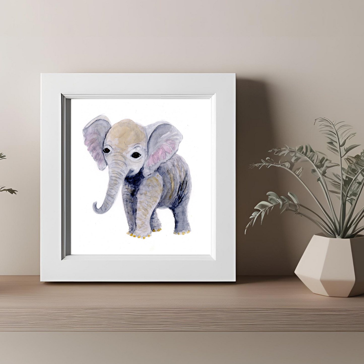 Elephant Baby Print