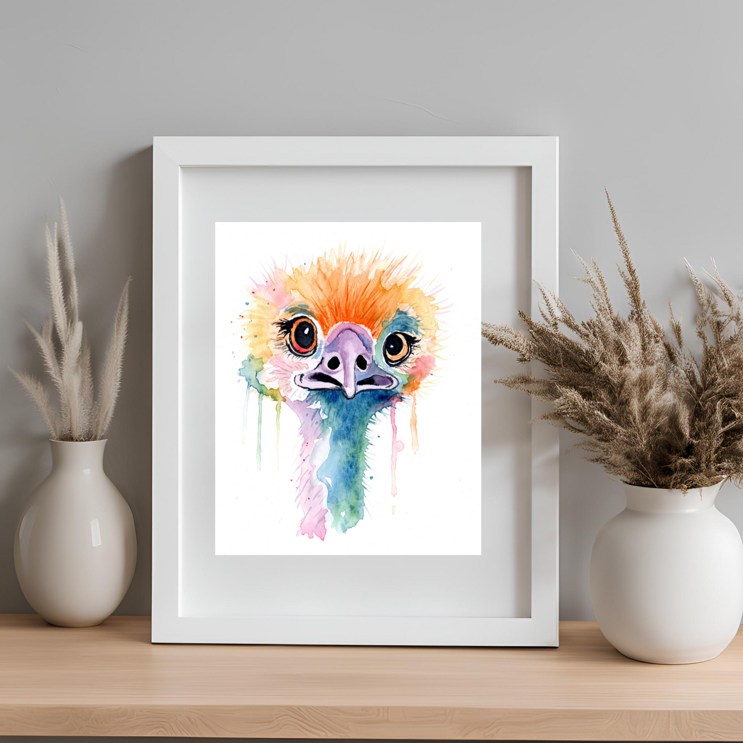 Ostrich 2 Print
