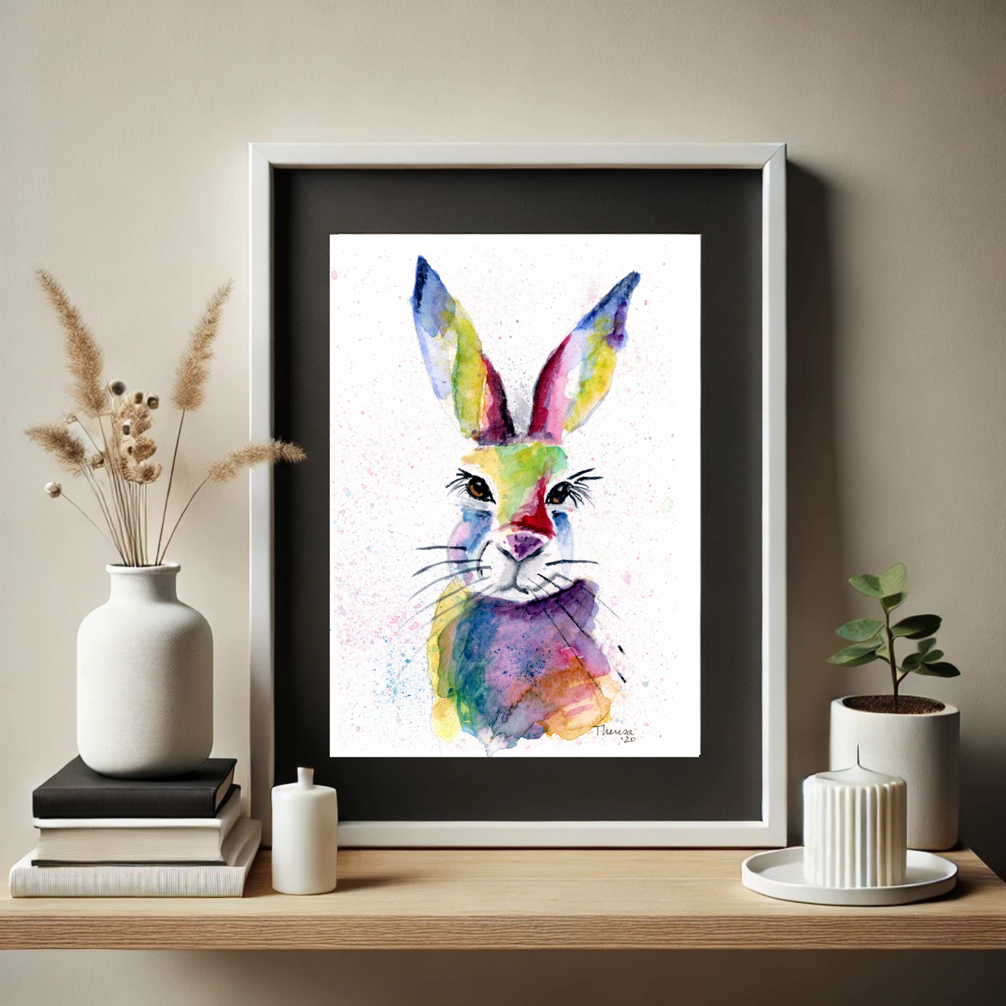 Rabbit Pointy-ear Art Print