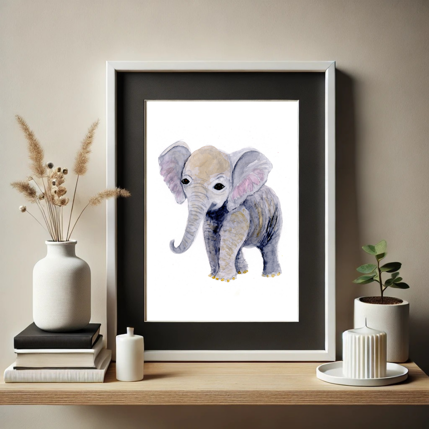 Elephant Baby Print