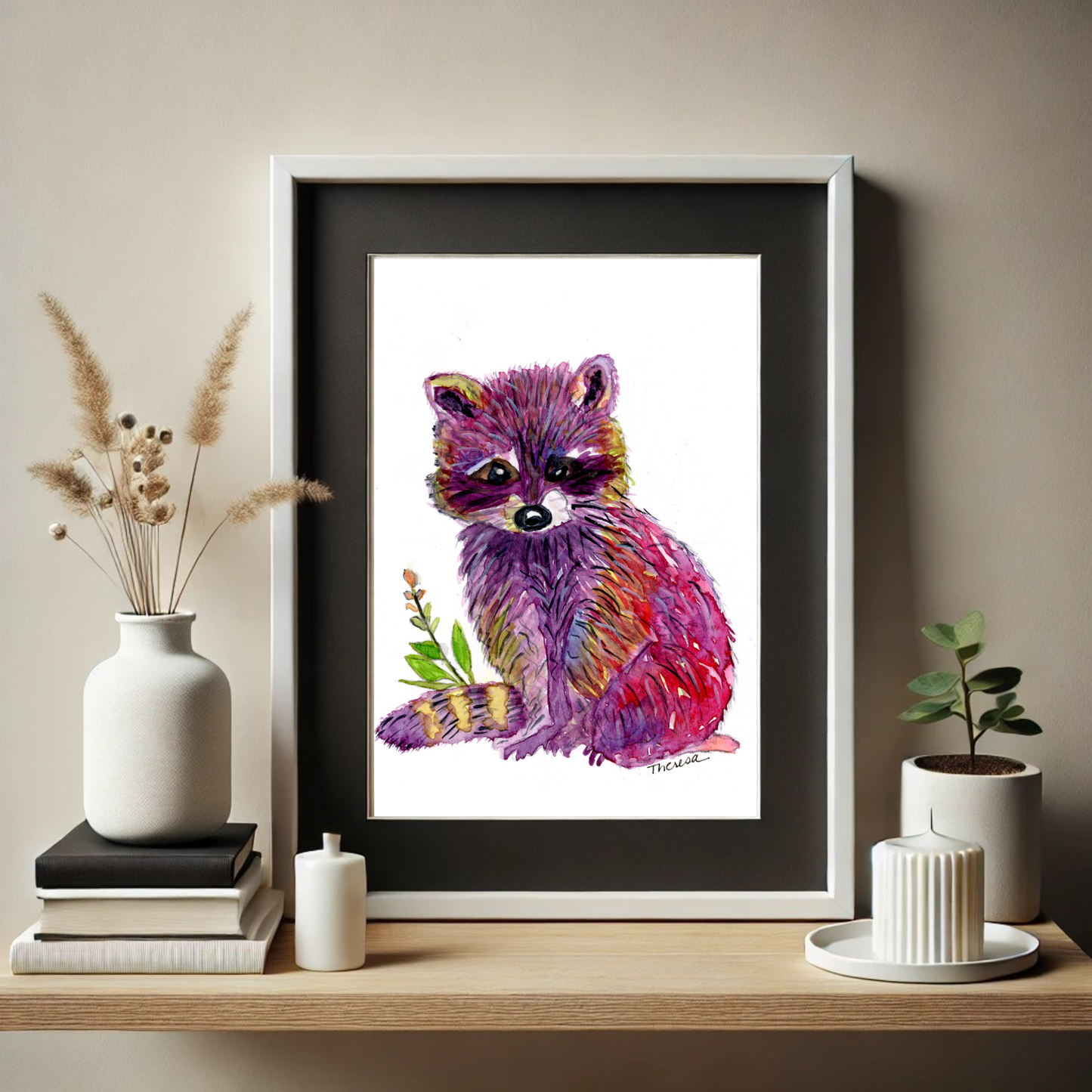 Raccoon Print