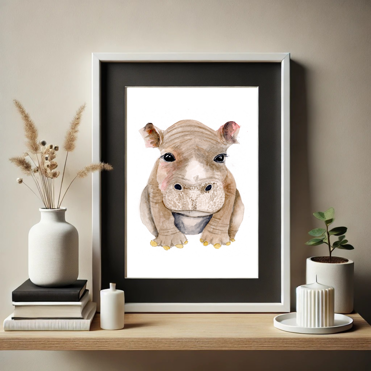 Hippo Baby Print