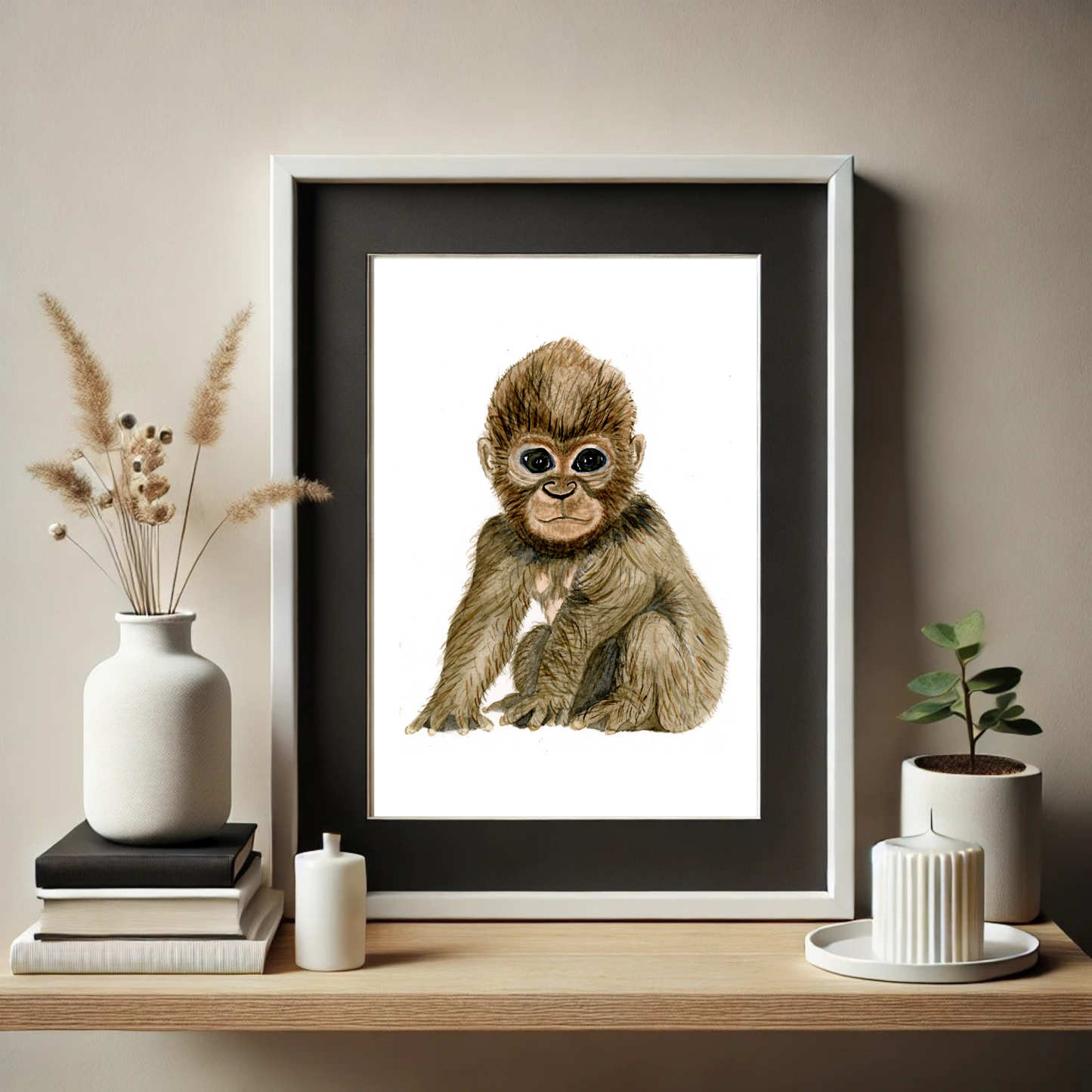 Gorilla Baby Print
