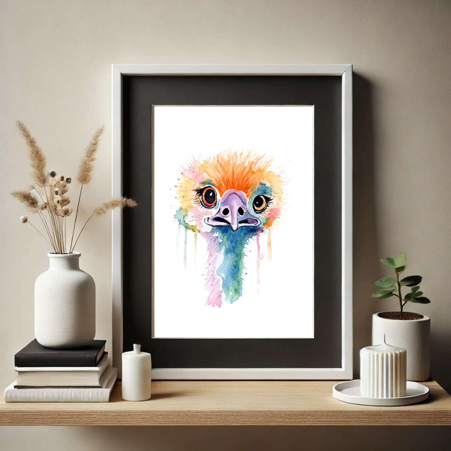 Ostrich 2 Print
