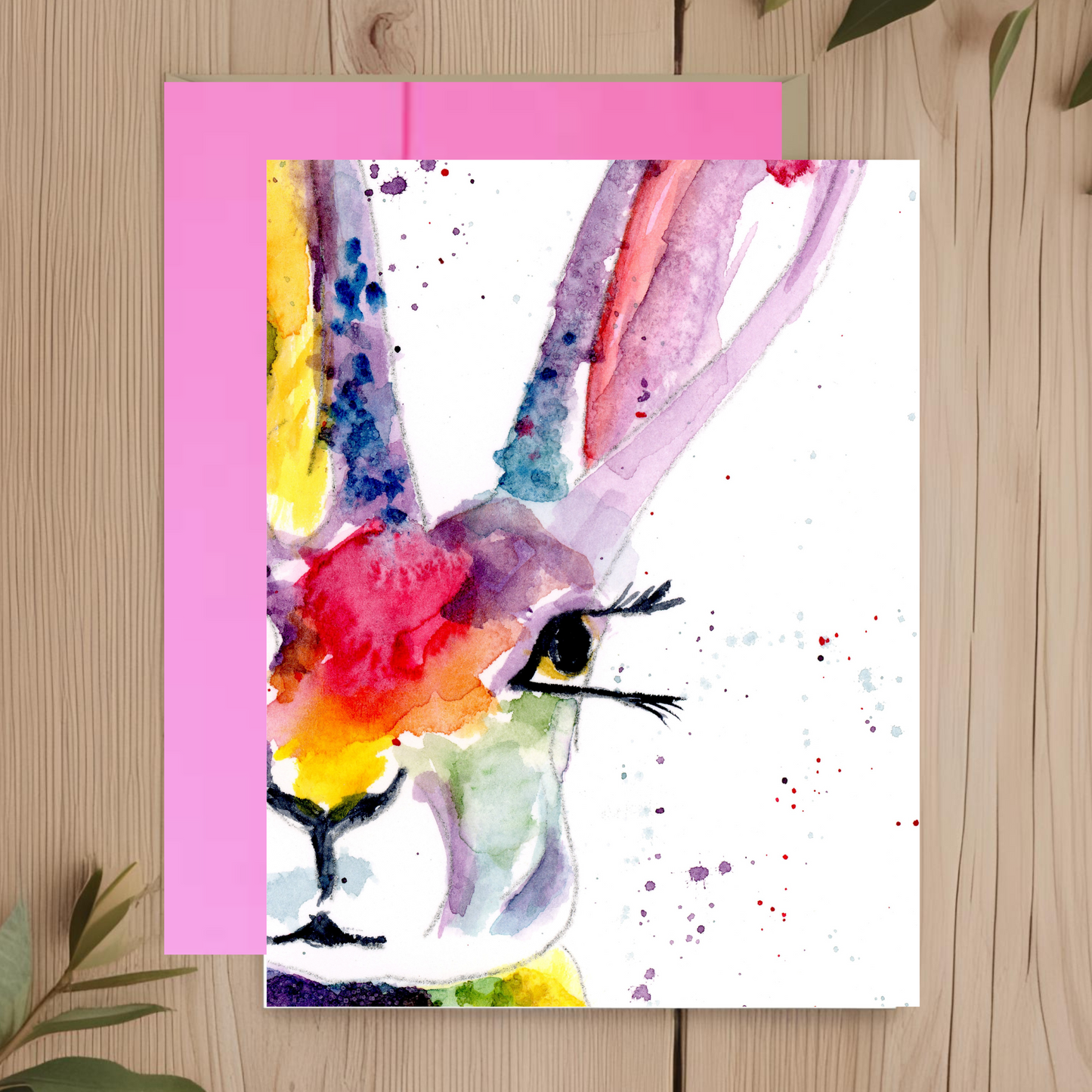 Rabbit Supersize Note Card