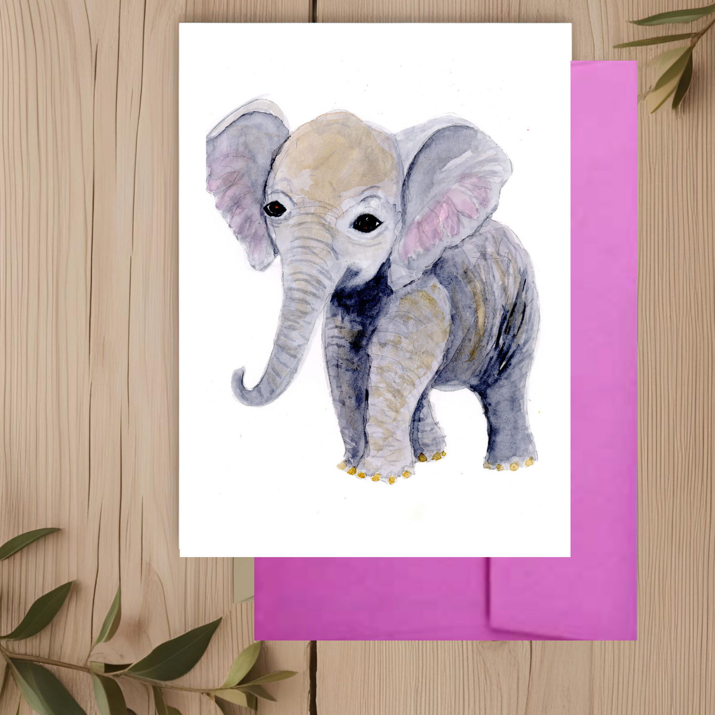 Elephant baby Note Card