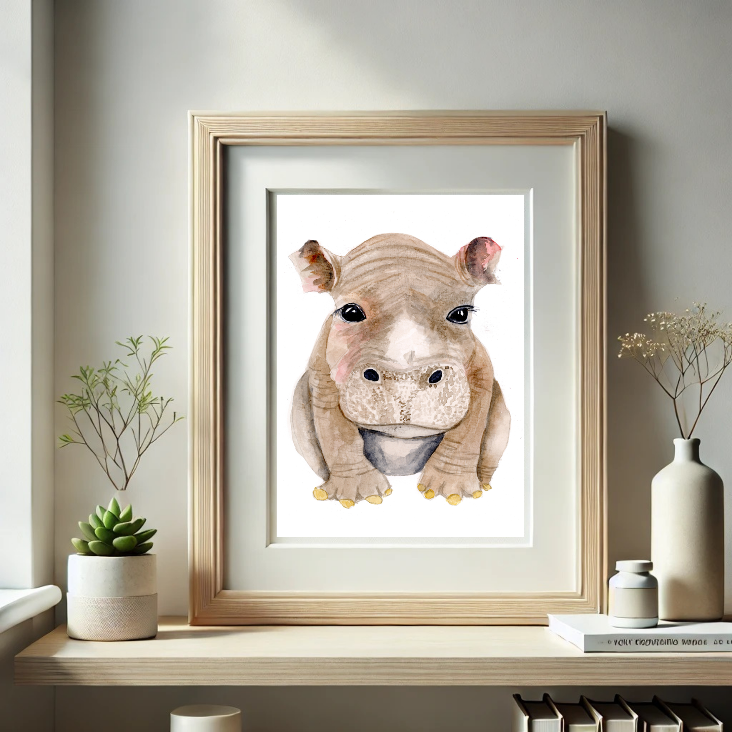 Hippo Baby Print
