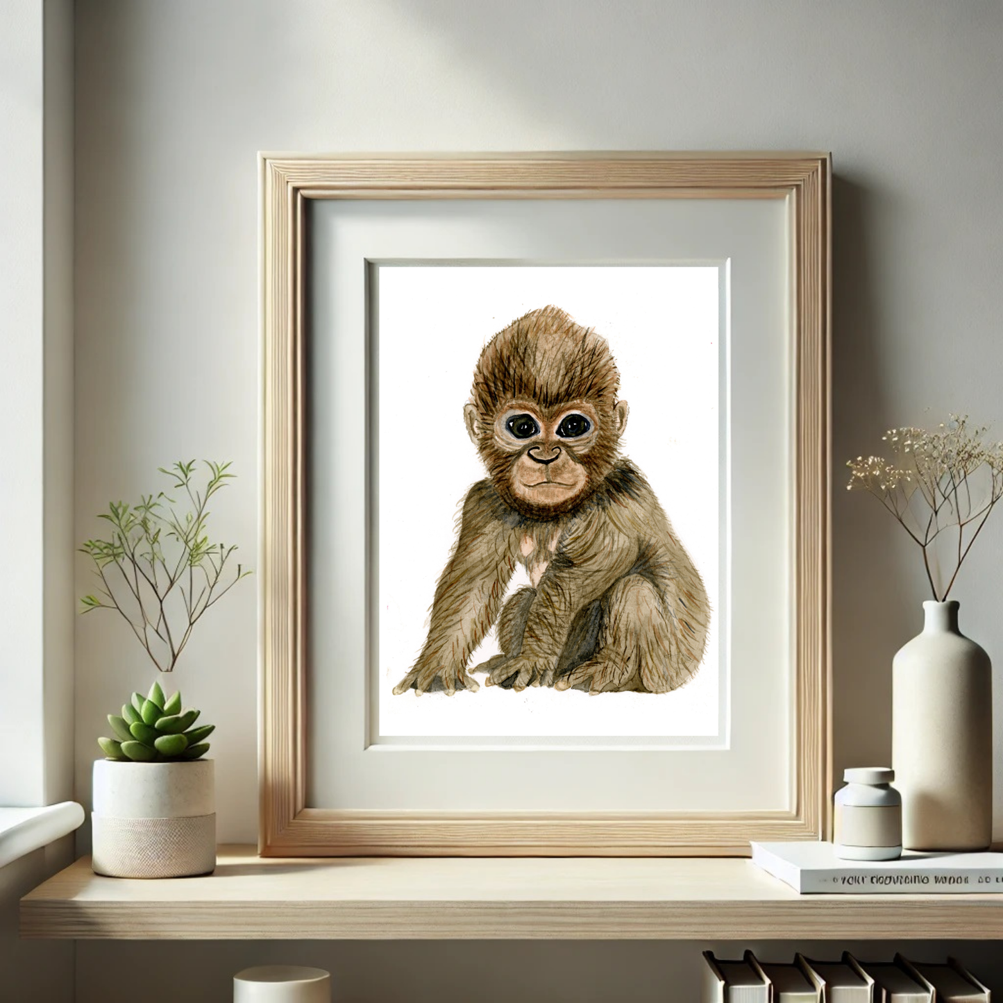 Gorilla Baby Print