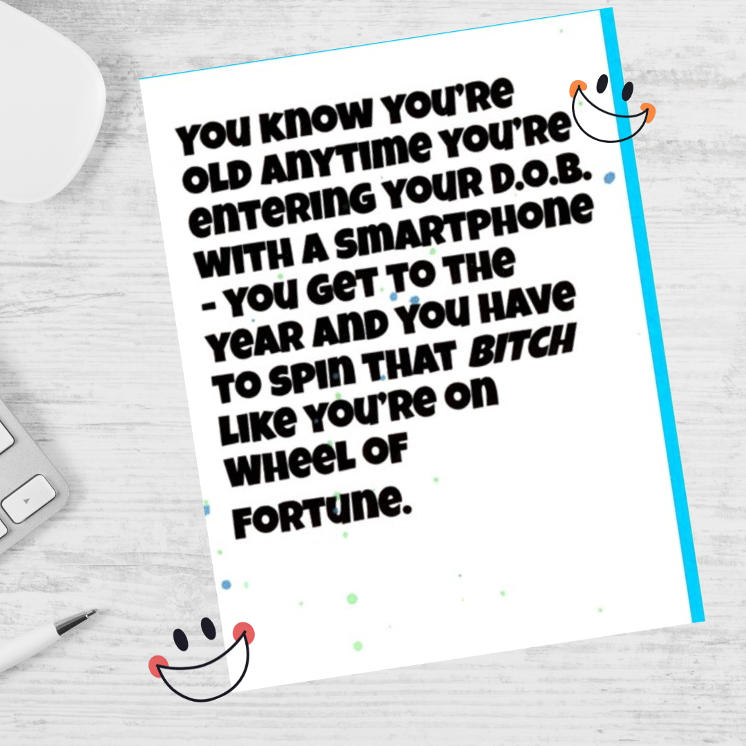 Spin the Bitch Note Card