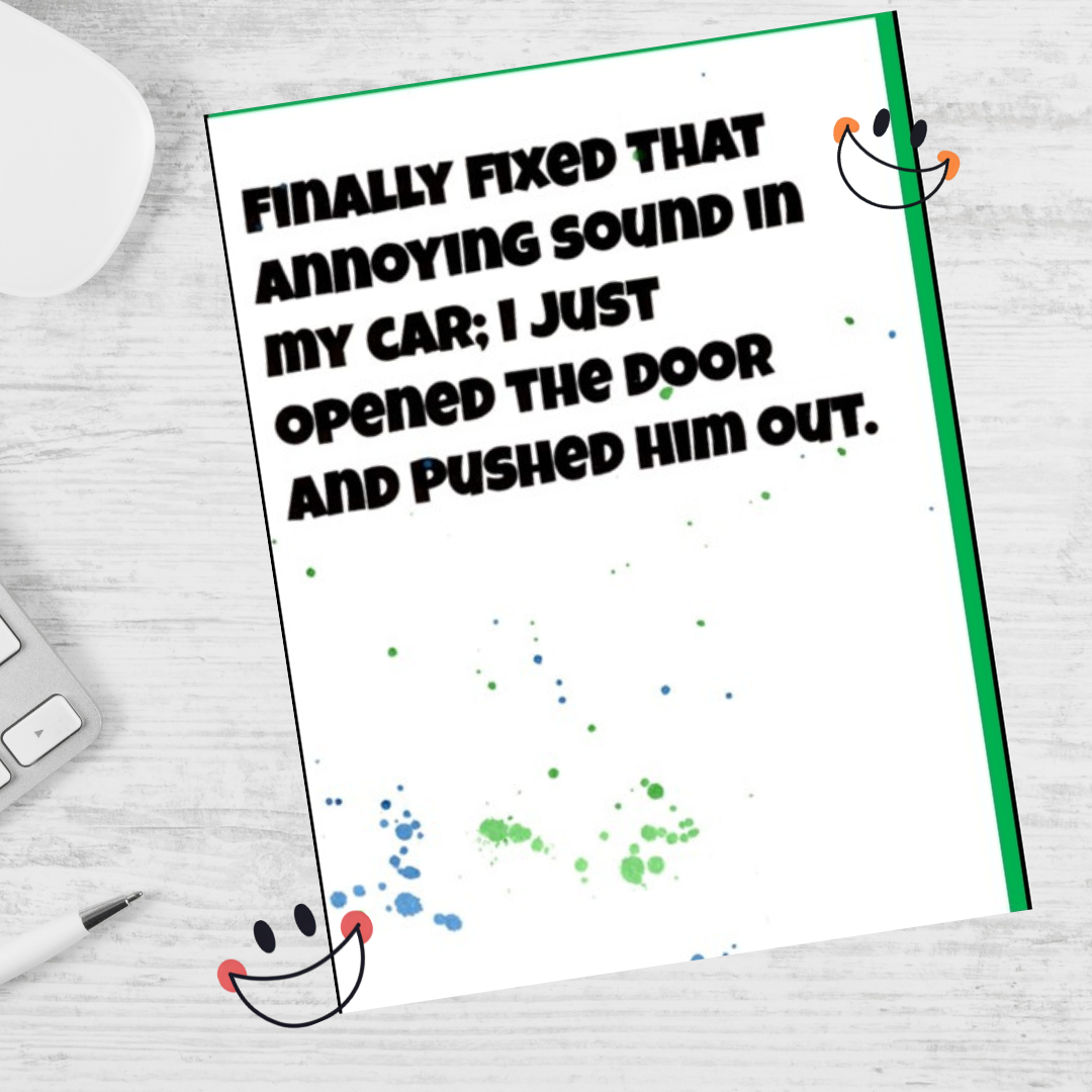 Fixed That Annoying Sound Note Card