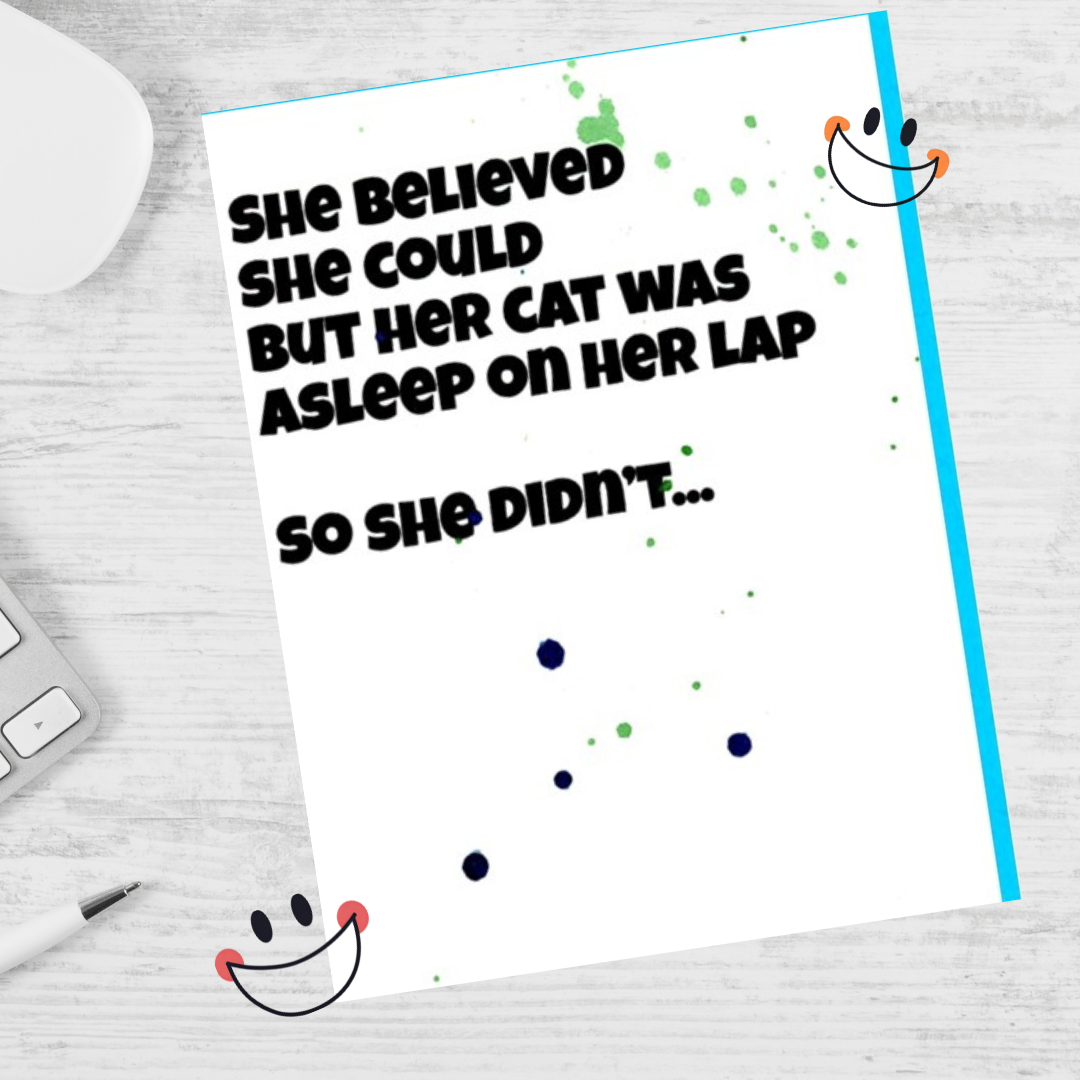 She Believed She Could Note Card