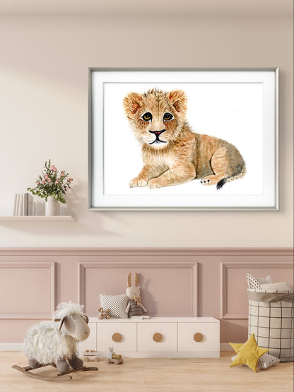 Lion cub Print