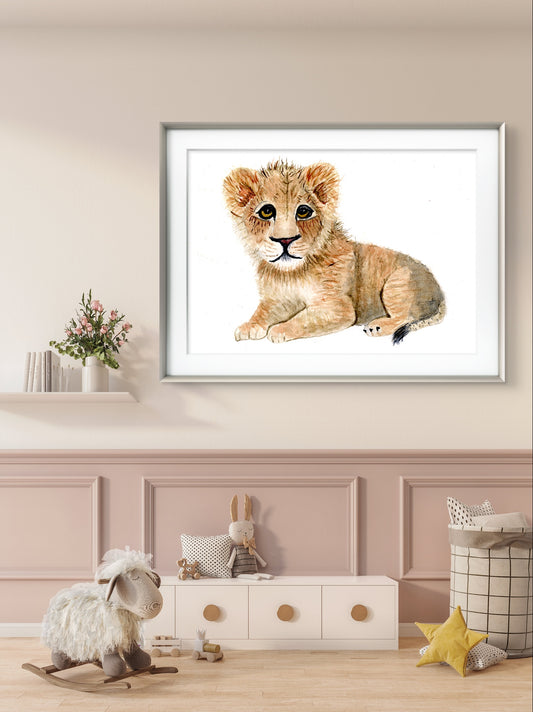 Lion cub Print