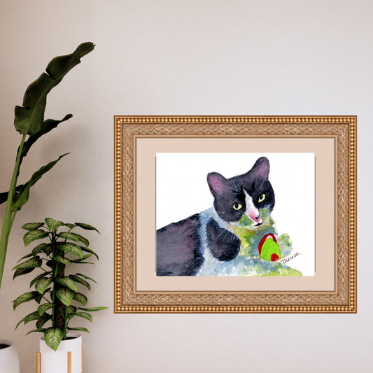 Tuxedo Cat Print