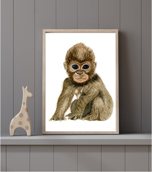Gorilla Baby Print