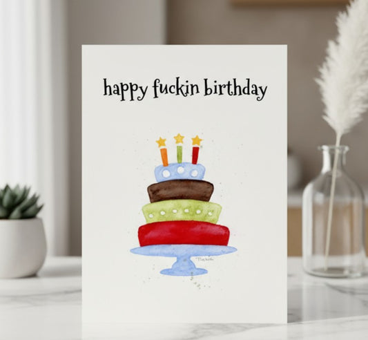 Happy F*** Birthday Card