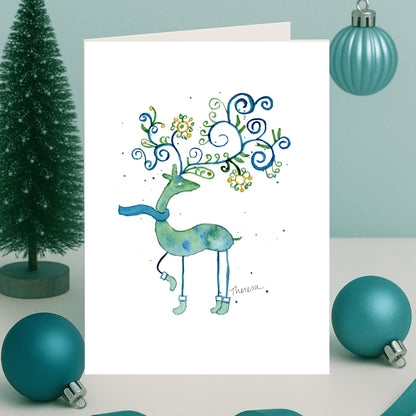 Reindeer Note Card