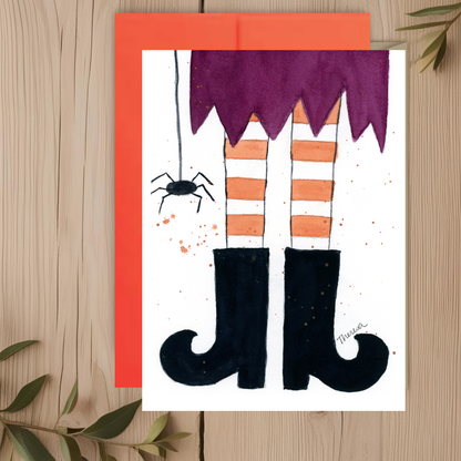 Witch Legs Note Card