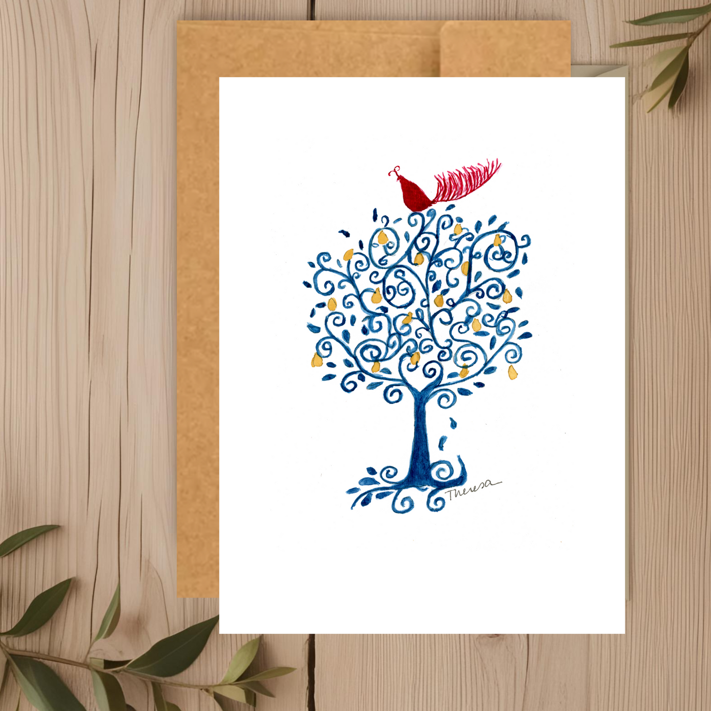 Partridge in a Pear Tree Note Card