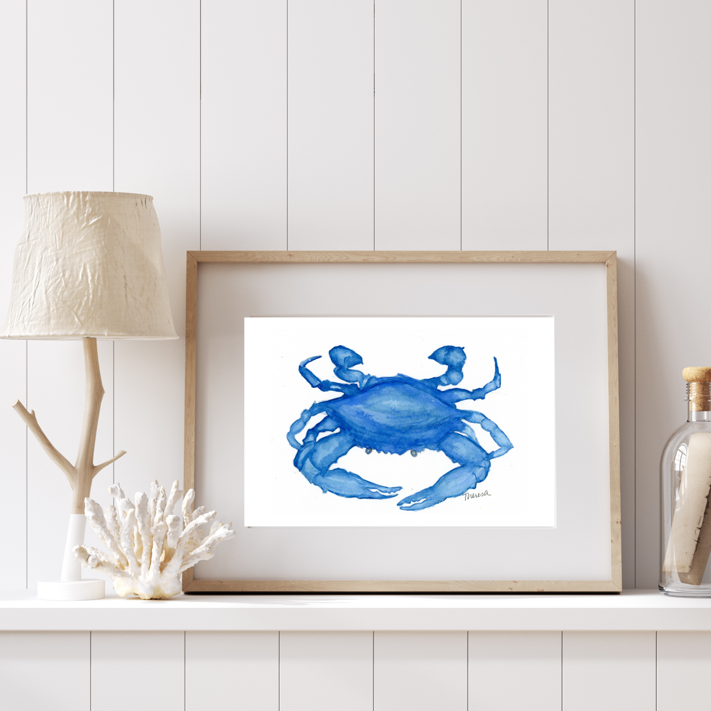 Crab Blue Print