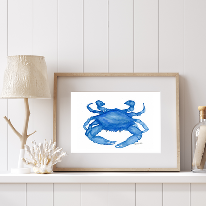Crab Blue Print