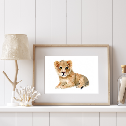 Lion cub Print