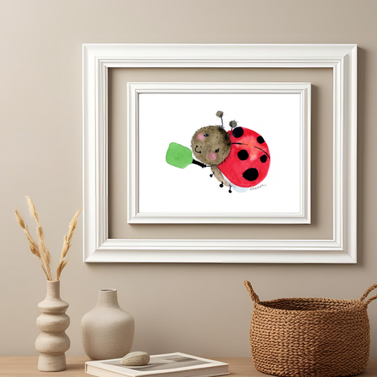 Ladybug Pickleball Print