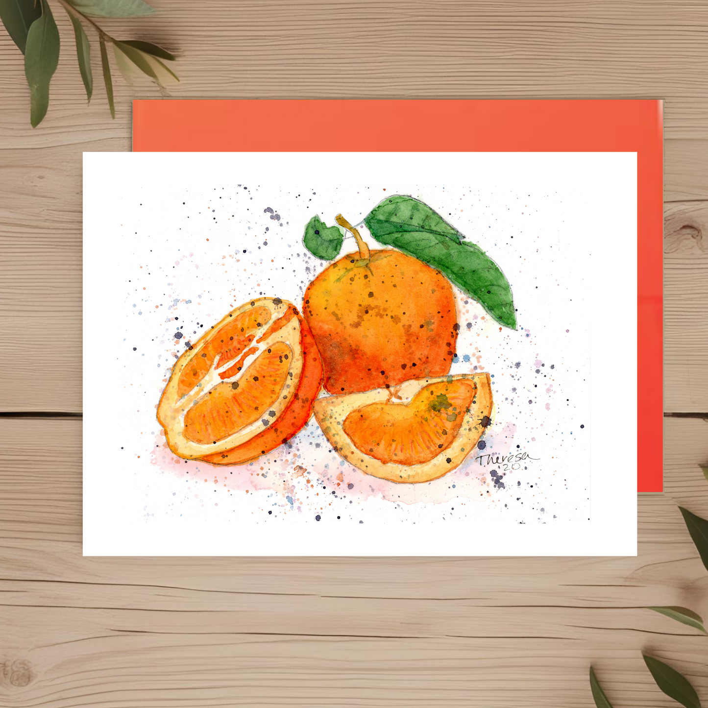 Oranges Note Card