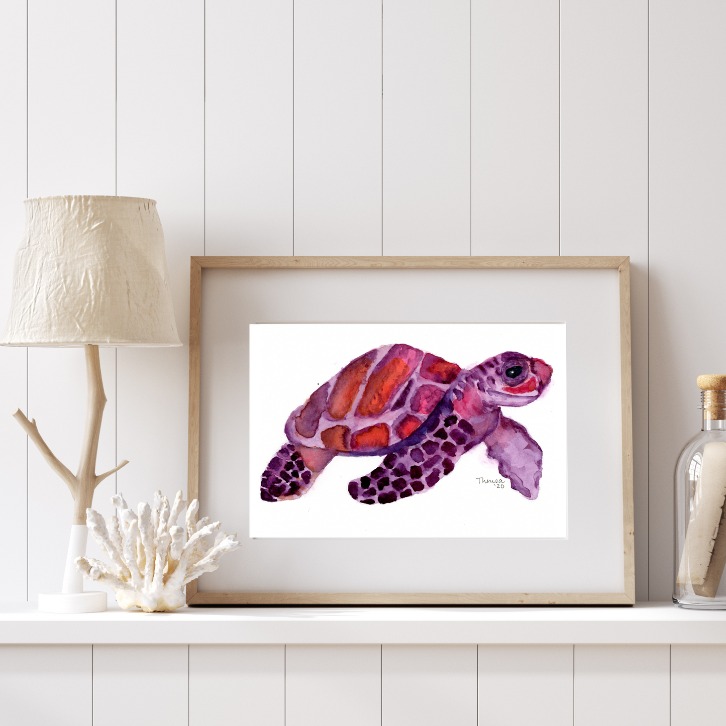 Turtle Purple & Pink Print