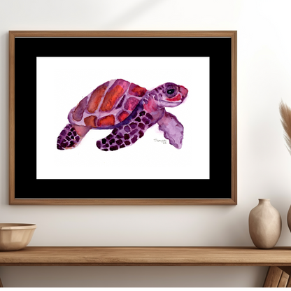 Turtle Purple & Pink Print