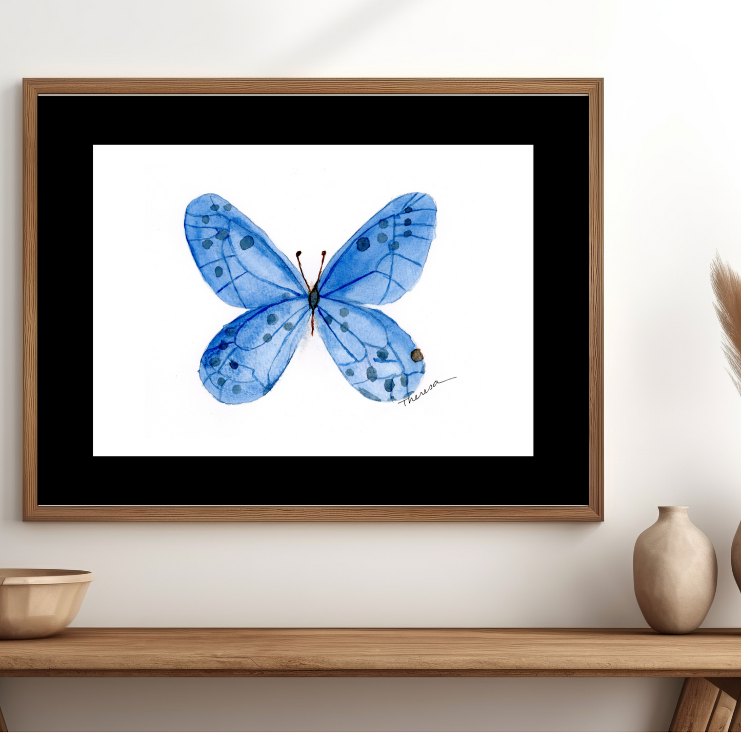 Butterfly Blue Print