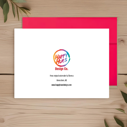 Lab Santa Pup Note Card