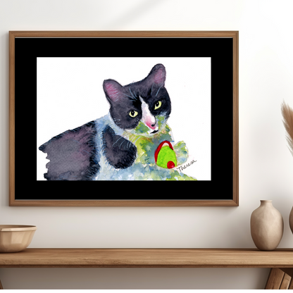 Tuxedo Cat Print